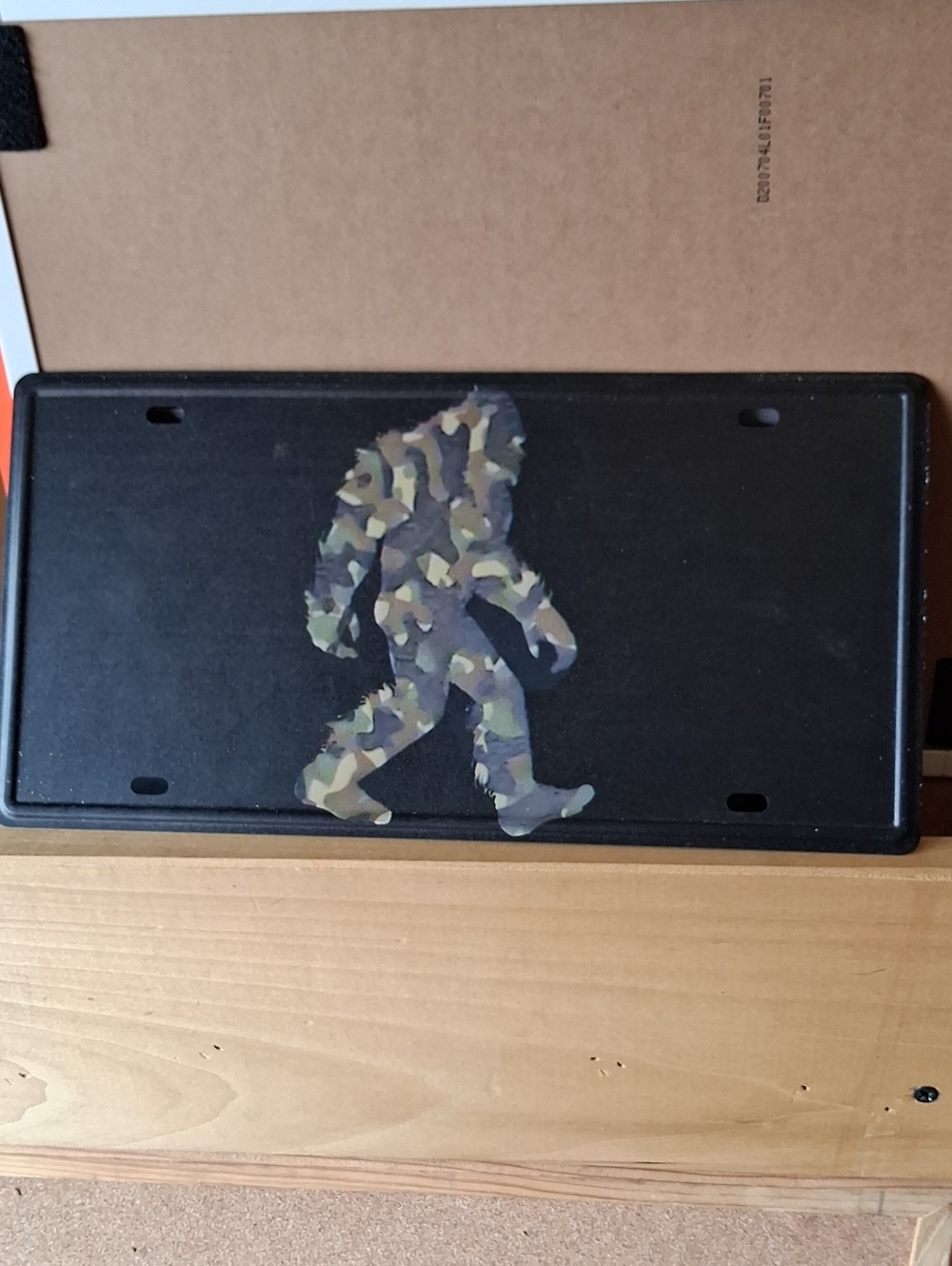 Sasquatch Car Tag